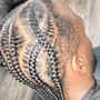 Mens Twists Braided Base- Man Bun