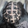 Mens Cornrows Braids- Man Bun