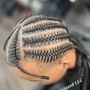 Mens Twists Braided Base- Man Bun