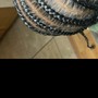 Medium knotless Braids