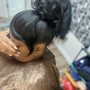 Updo style with extensions