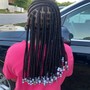 Large Knotless braids  (more braids than Jumbo)