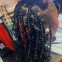 Medium boho knotless Braids