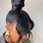 Sleek ponytail