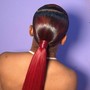 Sleek ponytail