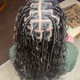 Curly Hair Add on to Braids