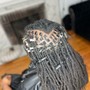 2 Stitch Braids/Ponytail + Half Quickweave