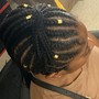 Braided up ponytail