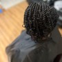 Two Strand Flat Twist Updo