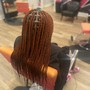 Medium knotless 32” (hair added)