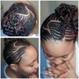 MeMe's Freestyle (small cornrows)