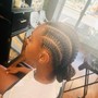 Cornrows w/ Natural Hair 1-2 Braids