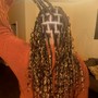 Scalp braids ( mid back)