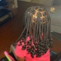 kid small knotless braids