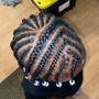 Kid's Braids w/ natural hair