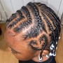 Kid's Braids w/ natural hair