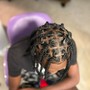 Loc Retwist and style(med/large locs)