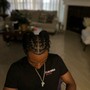 Loc Retwist and style(med/large locs)