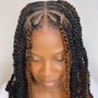 Feed-in/stitch Braids/