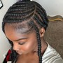 Cornrows w/ Hair added