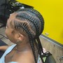 Large Knotless Braids