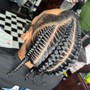 6 stitch braids (Natural Hair)