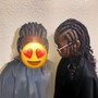 Locs Retwist + Plats or Two Strand Twist