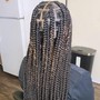 Medium knotless braids