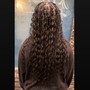 Fulani braids (half feed-in & half box braids)