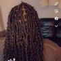 Loc retwist over shoulder length