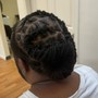 Braided ponytail