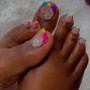 Gel X/Gel Extension Toes Full Set