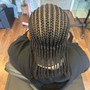 1 layer Cornrows (natural hair)