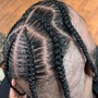 Men scalp braids