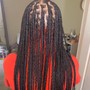 Large Knotless Braids