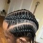 Men scalp braids