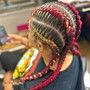 Stitch Braids w/ added hair