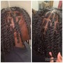 Men two strand twist with hair added