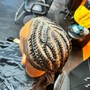 COLORED BRAIDING HAIR