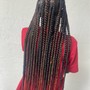 Smedium Knotless boho braids