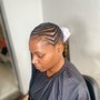 Natural cornrows for wig