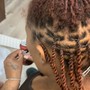 Wash Loc re-twist adding temporary Extensions