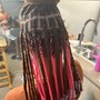 Medium knotless Braids