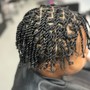 Starter Locs (2 strand twists)