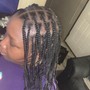 Medium knotless Braids