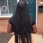 Large Knotless Braids (Waste length)