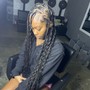 Natural hair braided