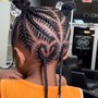 Natural hair braided