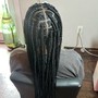 Knotless Braids (Small or Medium and Mid back)