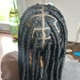 Knotless Braids (Small or Medium and Mid back)